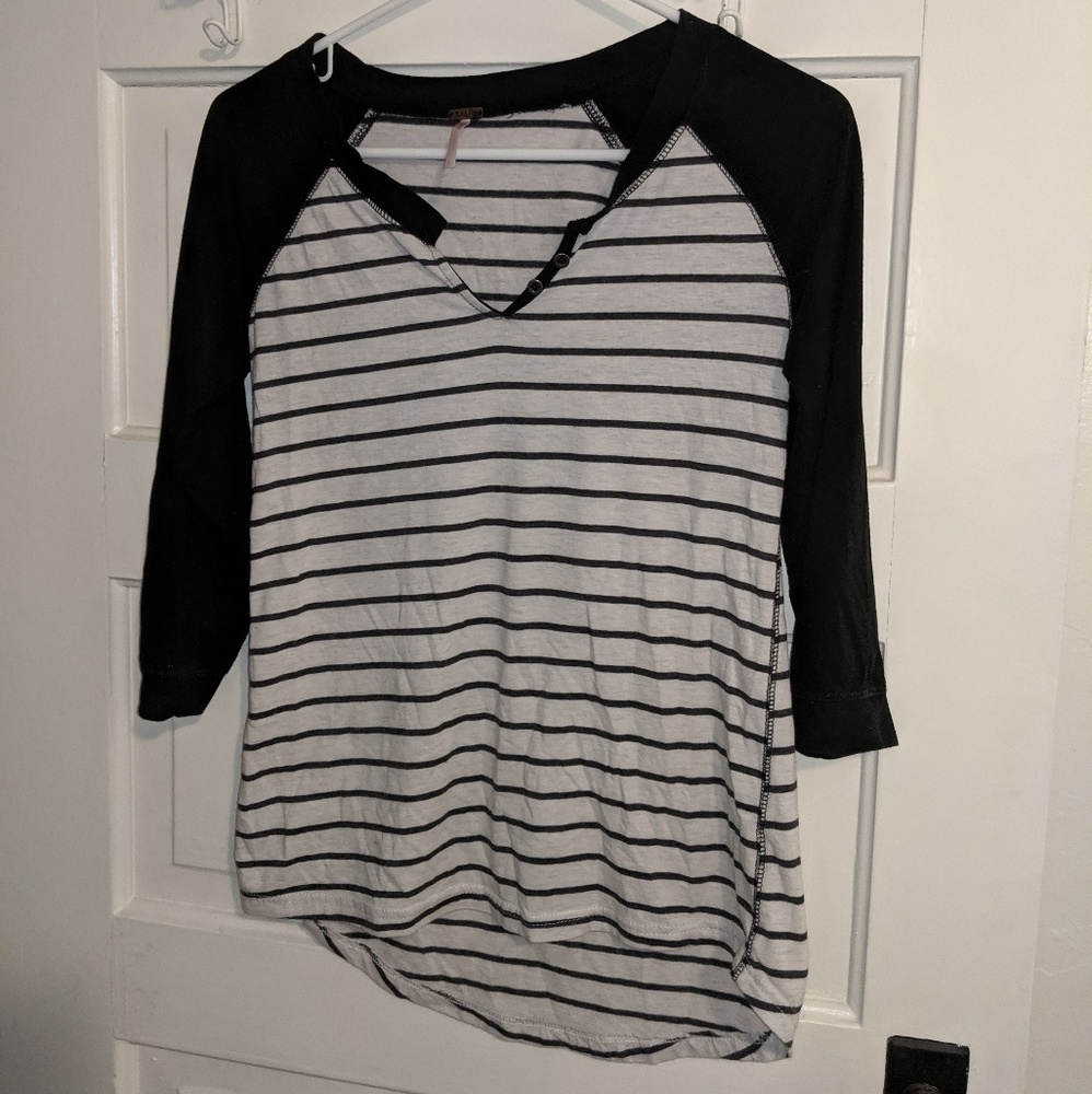 Women's quarter sleeve baseball t-shirt